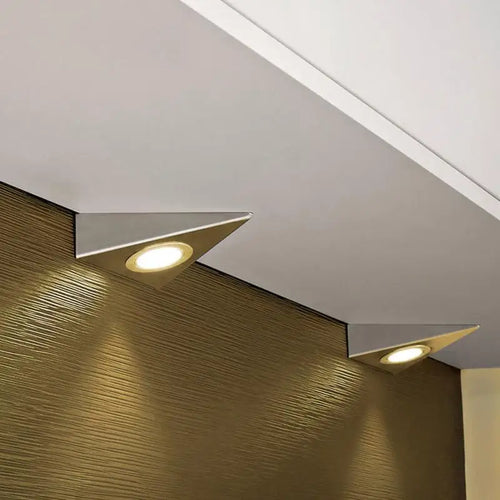 Applique murale LED triangulaire en acier inoxydable - vue 5 sur 6