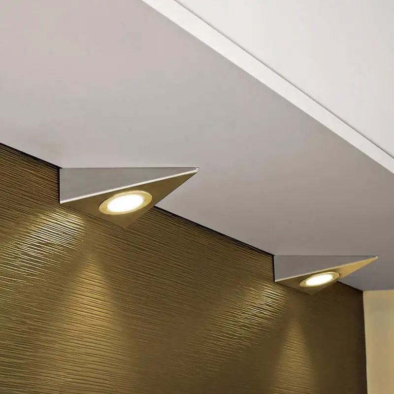 Applique murale LED triangulaire en acier inoxydable - vue 5 sur 6