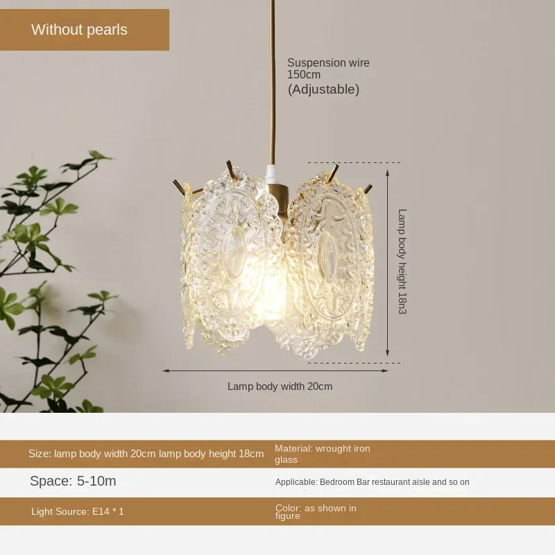lustre léger en verre cristal pour éclairage moderne - vue 11 sur 30