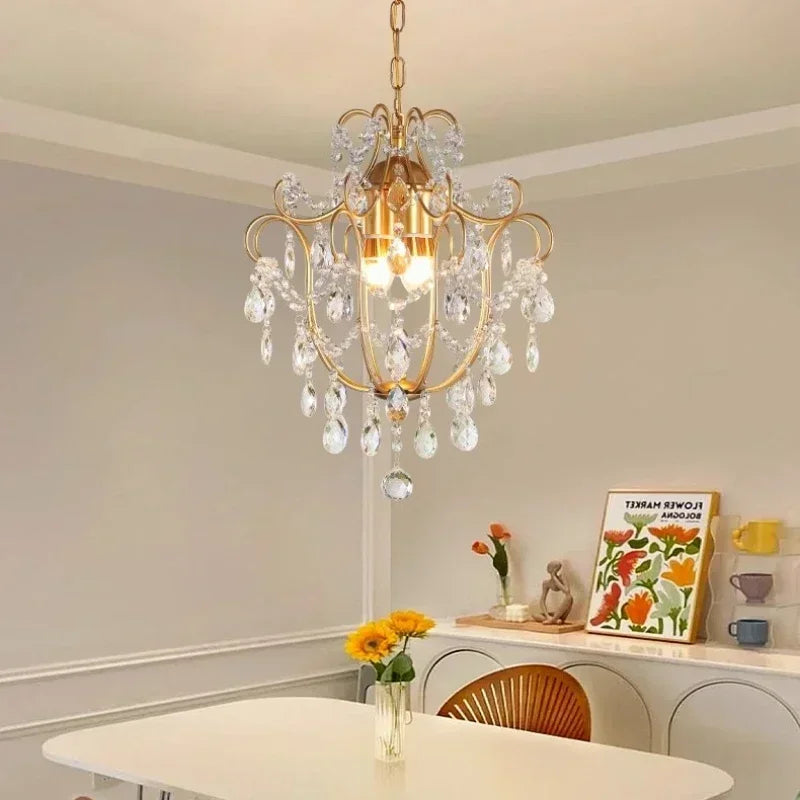 lustre led rétro en cristal pour décoration intérieure élégante - vue 1 sur 8