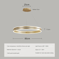 lustre circulaire moderne pour décoration intérieure créative et élégante
