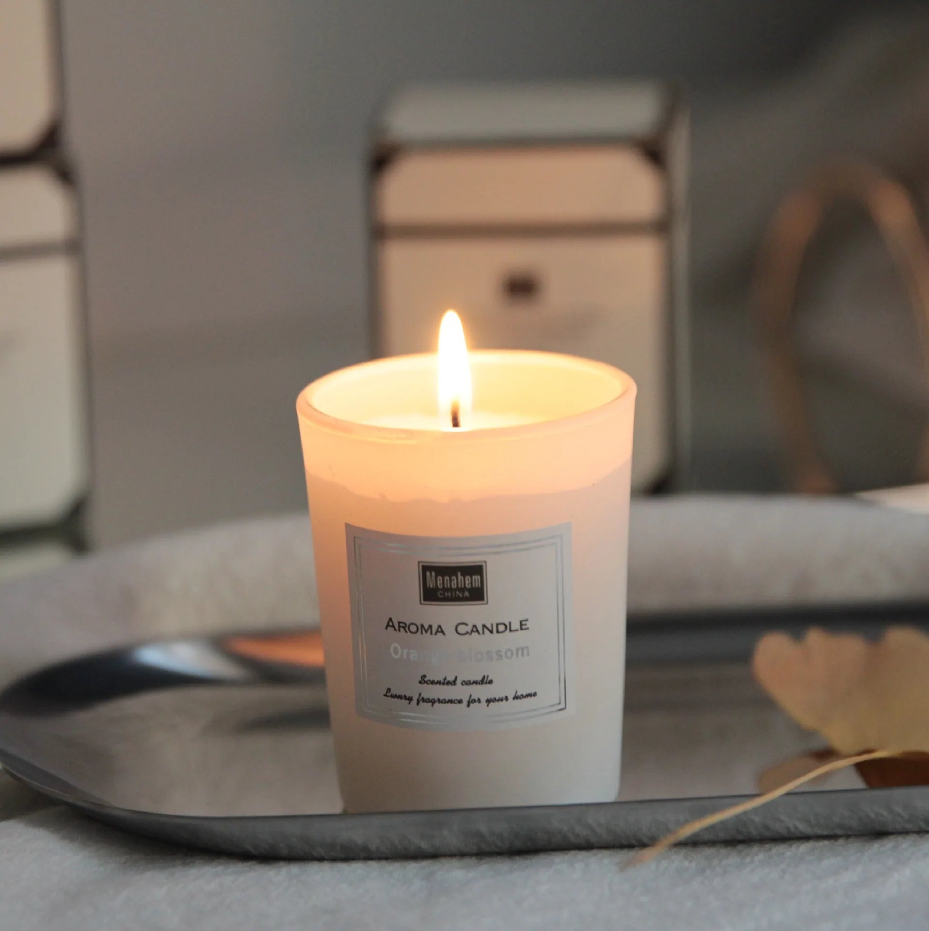 bougies parfumées en verre créatif cire de soja cadeau invité décoratif - vue 2 sur 12
