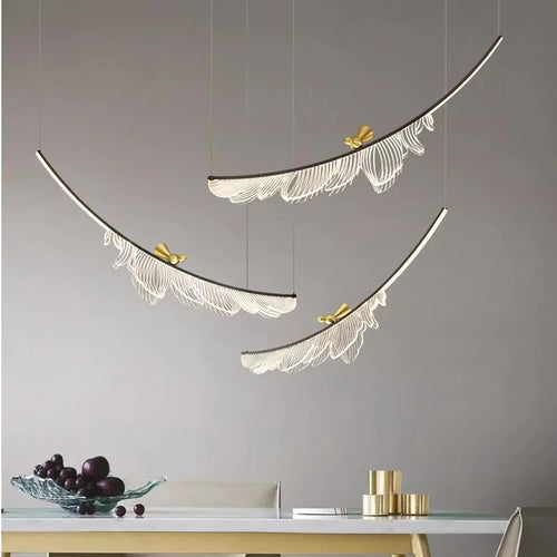 lustre led moderne pour table de restaurant décoration maison - vue 4 sur 9
