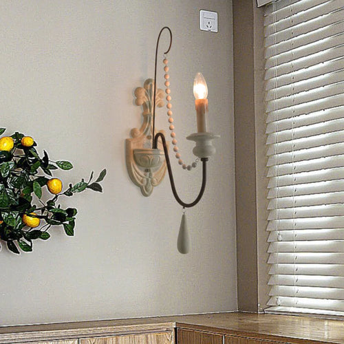 applique murale rétro en bois style campagnard américain décoratif - vue 5 sur 10