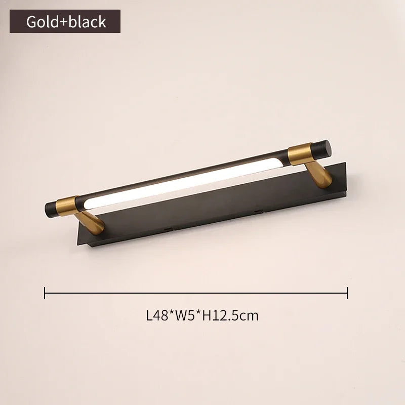 applique led moderne en cuivre pour miroir avant - vue 8 sur 15