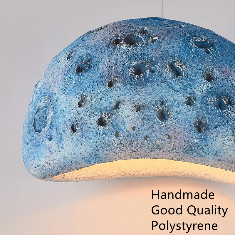 lustre led style nordique wabi sabi créatif artistique - vue 6 sur 9