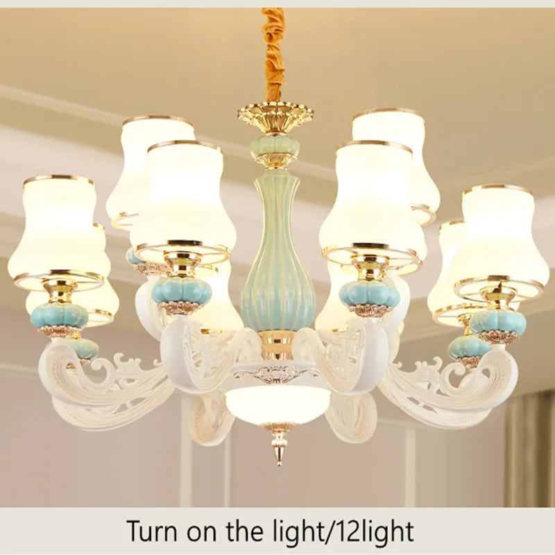lustre moderne en céramique pour un éclairage intérieur élégant - vue 2 sur 6