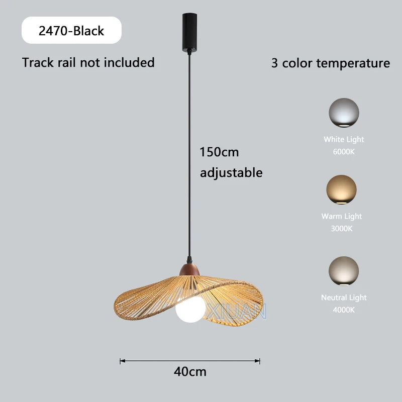 table à manger wabi-sabi rétro éclairage led sur rail - vue 13 sur 17