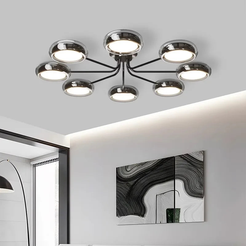 plafonnier moderne design rectangulaire à led pour intérieur - vue 3 sur 9