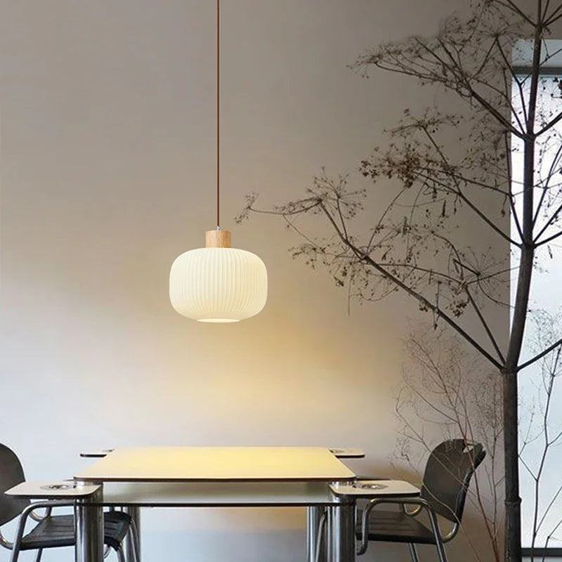 plafonnier moderne en verre style japonais pour décoration intérieure - vue 2 sur 8