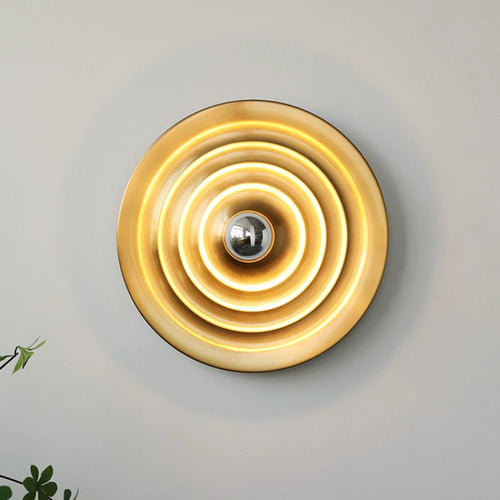 applique murale led bauhaus ufo art galvanoplastie décoration - vue 3 sur 14