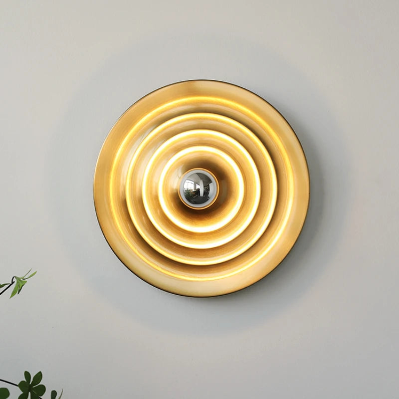 applique murale led bauhaus ufo art galvanoplastie décoration - vue 2 sur 14
