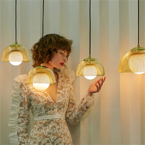 suspension modernes en double fer design nordique - vue 3 sur 12