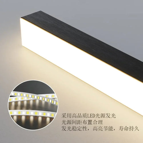 lustres led modernes simples pour table luminaires suspendus - vue 6 sur 14