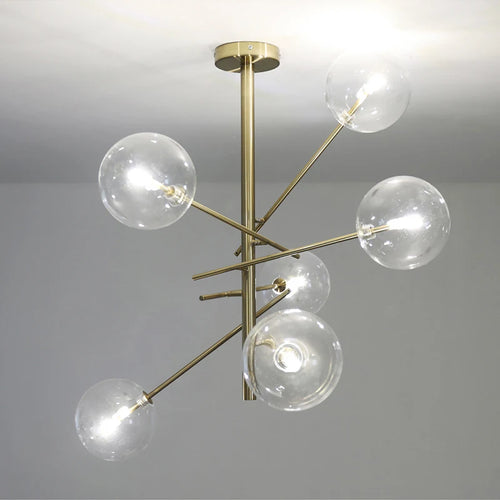 lustre winfordo globe led suspendu avec bulles de verre pour décoration - vue 4 sur 12