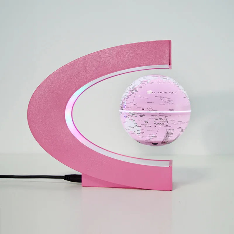 globe de lévitation magnétique 3d avec autorotation lumineuse - vue 3 sur 16