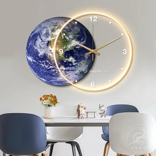 horloge murale design moderne pour décoration intérieure élégante - vue 4 sur 9