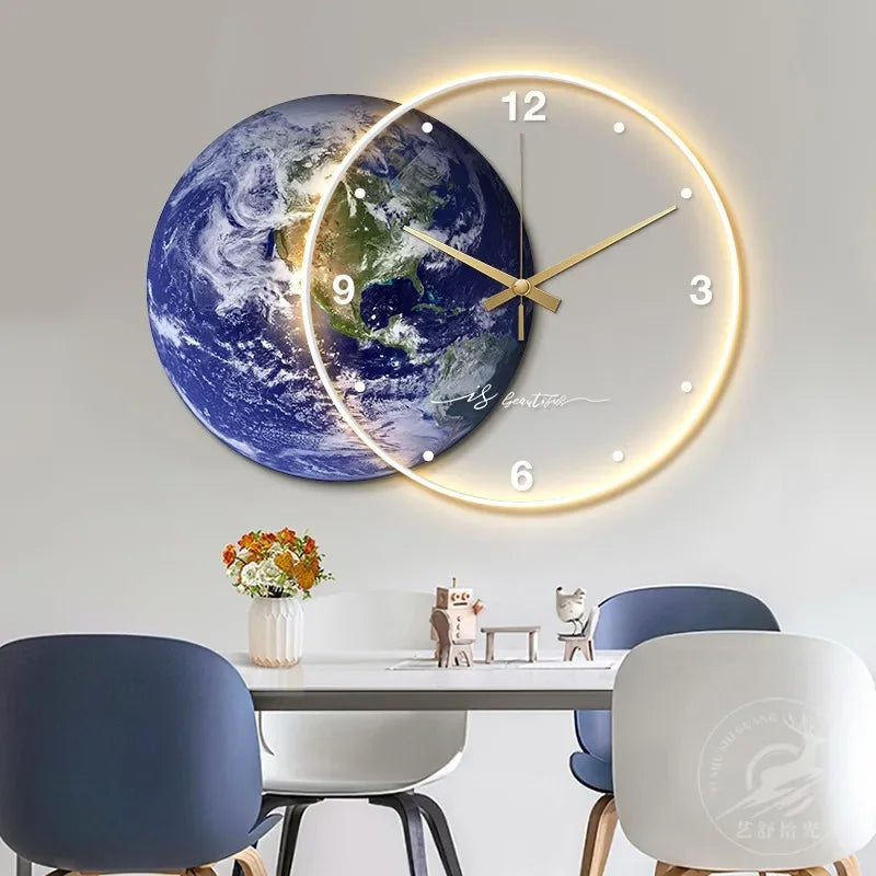 horloge murale design moderne pour décoration intérieure élégante - vue 3 sur 9