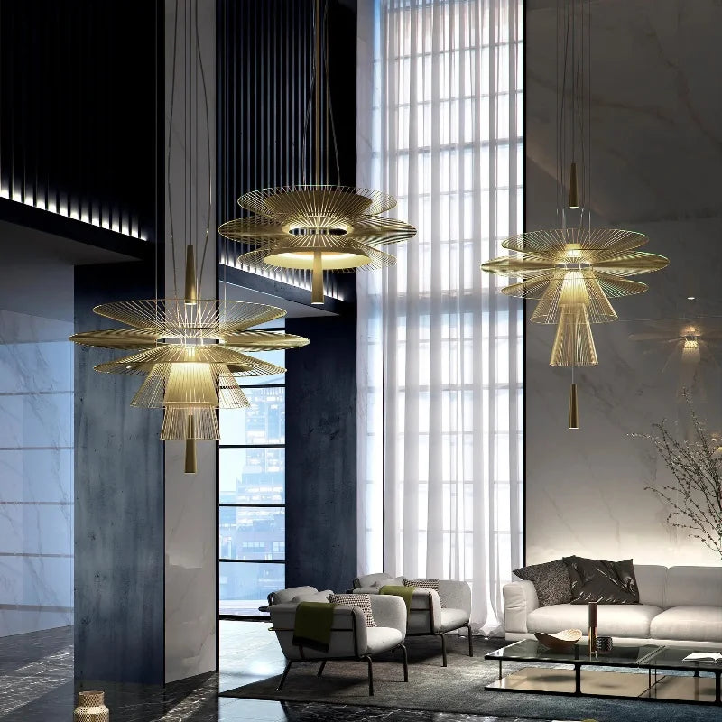 lustre design moderne led minimaliste pour bar alimentaire - vue 5 sur 15