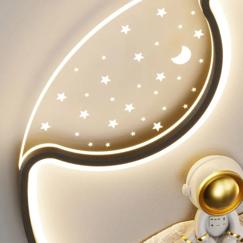 plafonnier led astronaute moderne pour chambre d'enfants - vue 6 sur 10