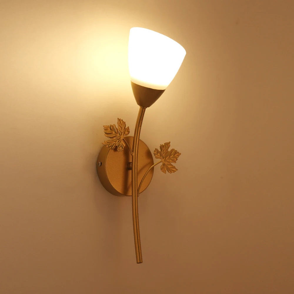 applique murale nordique moderne en fer avec boule de verre - vue 8 sur 8