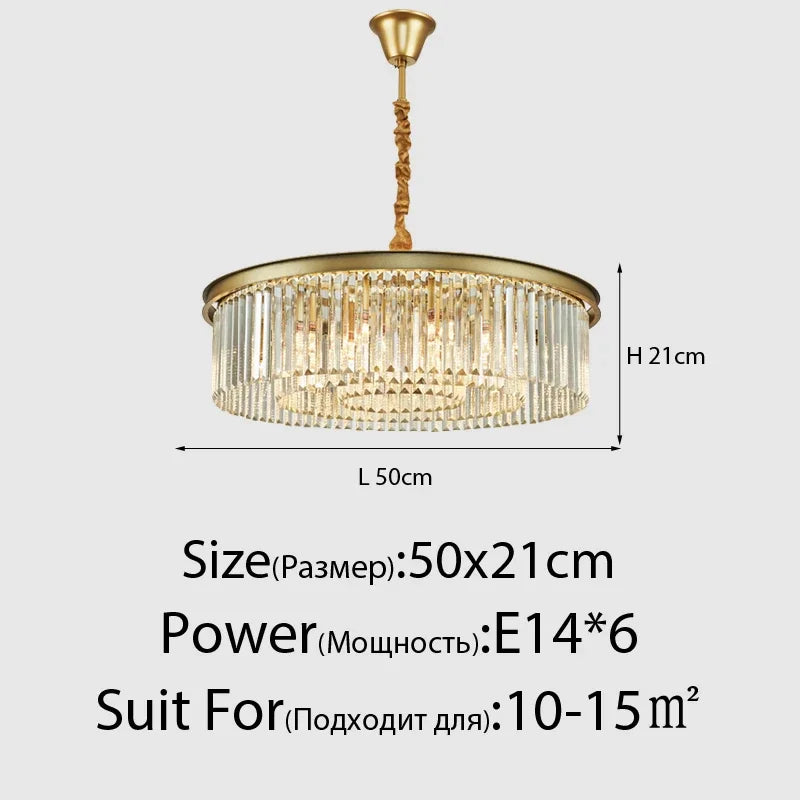lustre moderne en cristal style nordique vintage pour intérieur élégant - vue 15 sur 21
