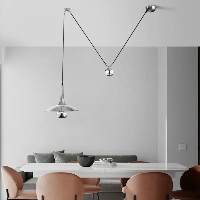lustre soucoupe volante créatif moderne réglable pour intérieur décoratif - vue 2 sur 12
