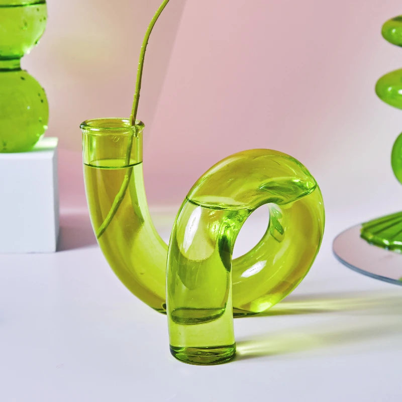 bougeoirs nordiques en verre pour mariage et cadeaux décoratifs - vue 9 sur 16