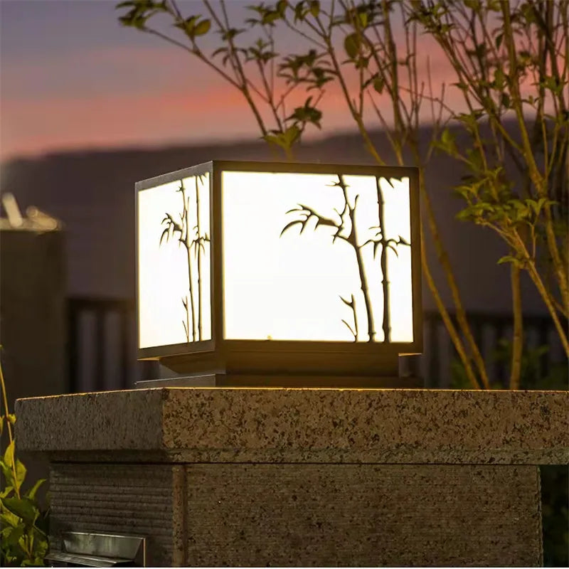 lampadaire d'extérieur vintage étanche moderne pour jardin et terrasse - vue 6 sur 14