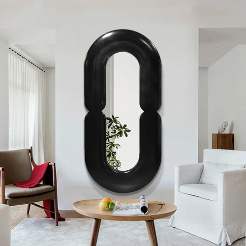 miroir mural ovale décoratif style nordique pour chambre - vue 2 sur 15