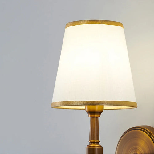 Applique américaine rétro lumière simple lampes en cristal lampe de chevet classique salon décor allée lumières TV fond applique murale - vue 4 sur 9
