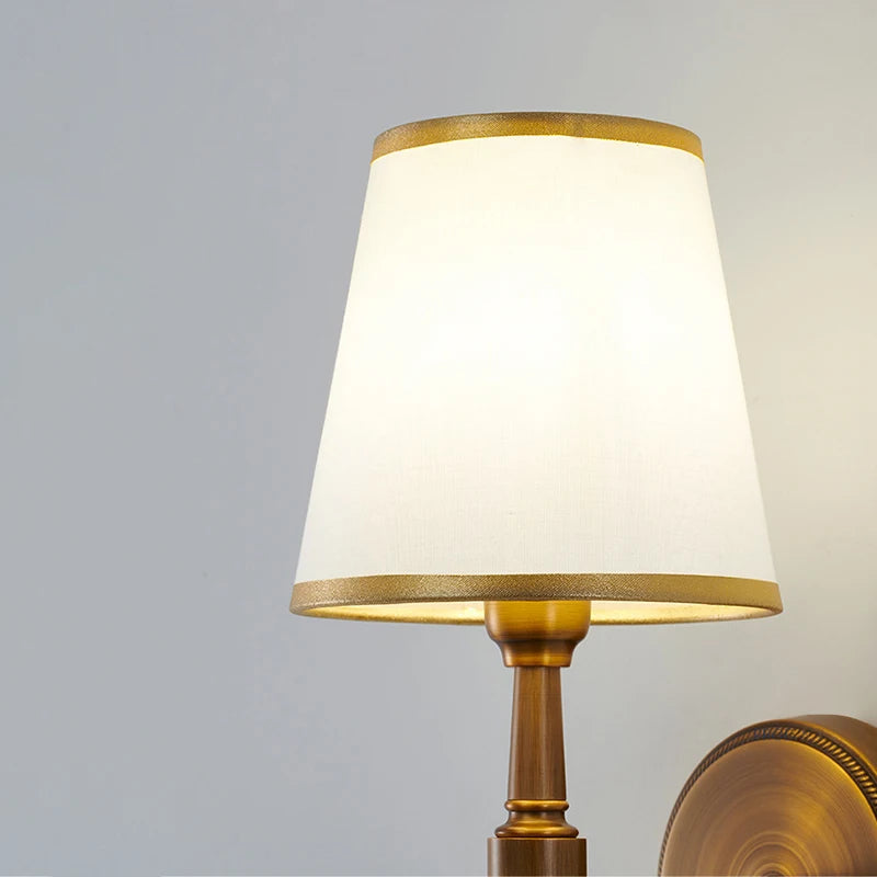 Applique américaine rétro lumière simple lampes en cristal lampe de chevet classique salon décor allée lumières TV fond applique murale - vue 3 sur 9