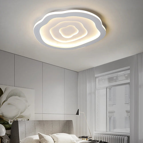 lustre led moderne pour éclairage intérieur design élégant - vue 3 sur 10