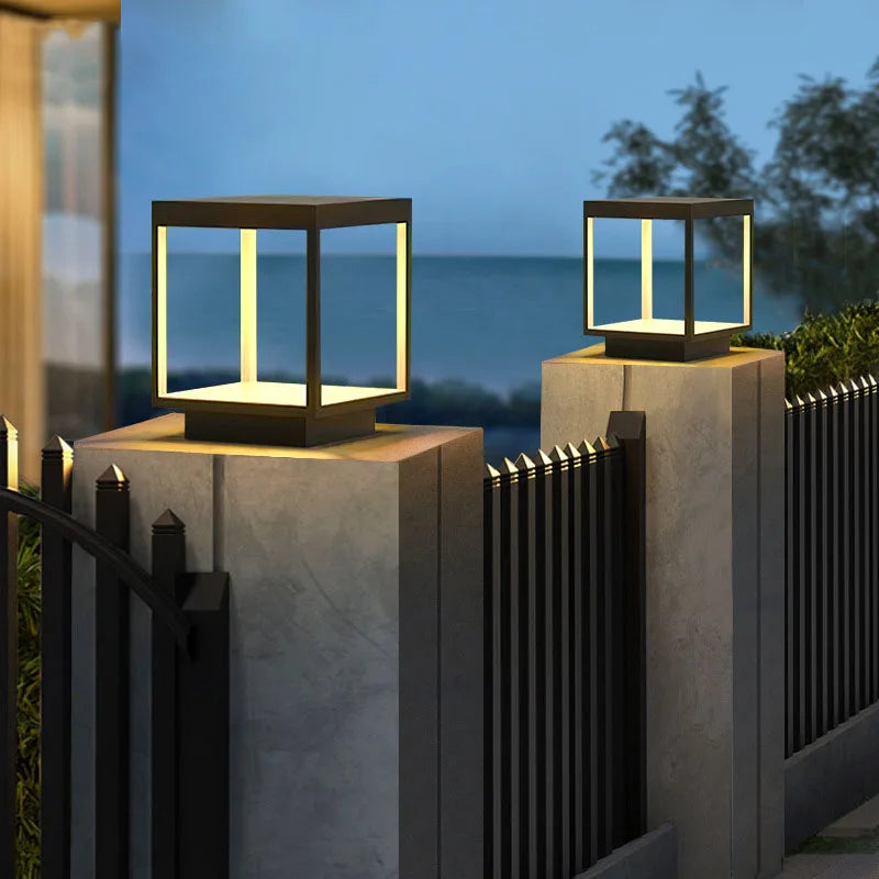 lampe extérieure led moderne et imperméable pour décoration jardin - vue 2 sur 9