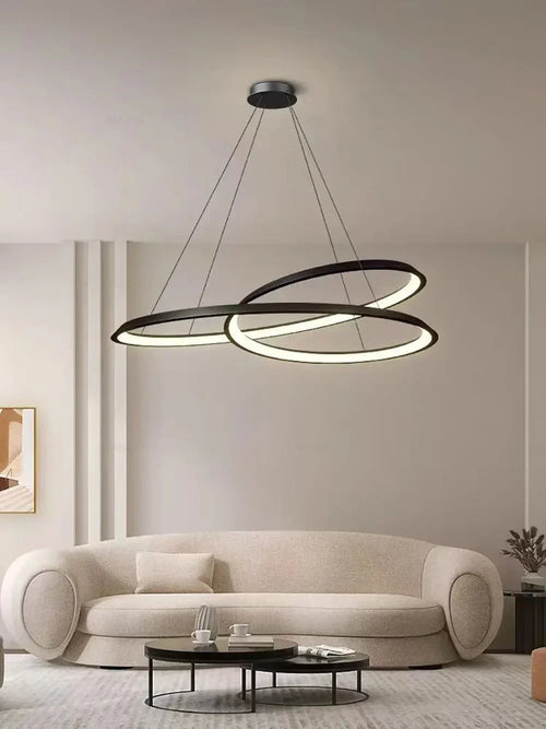 Lustre LED suspendu au design moderne - vue 3 sur 15