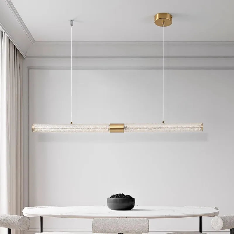 suspension en bois design nordique moderne led gradable - vue 4 sur 8