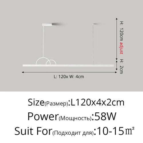lustre à led nordique design pour éclairage intérieur moderne - vue 16 sur 18