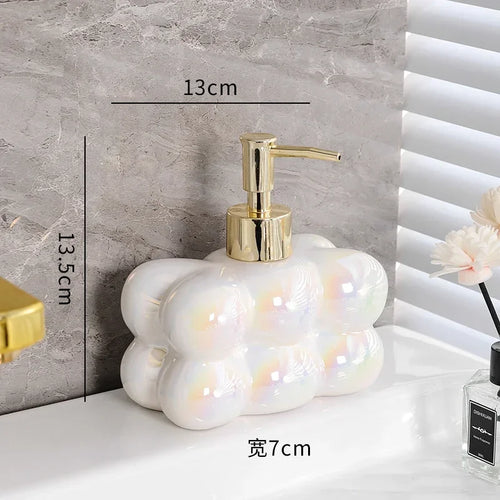ensemble de décoration luxe en céramique pour salle de bain - vue 18 sur 18