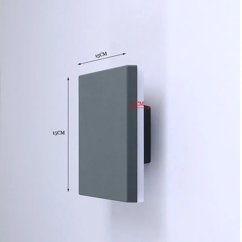 applique murale led créative et imperméable pour extérieur - vue 10 sur 11