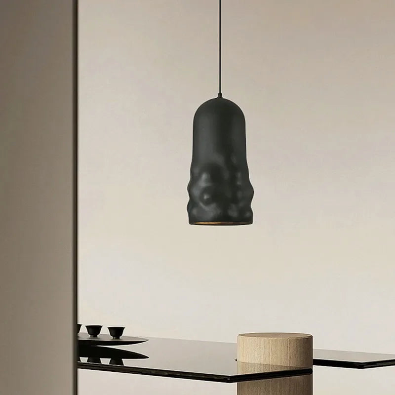 Nordic Wabi Sabi Dining Room Pendant Lights French Creamy Wind Loft Bedroom Cafe Chandelier Lamp Bar Table LED Home Decor Lamps - vue 4 sur 10