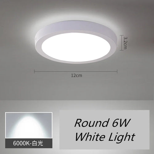 plafonnier led carré monté en surface éclairage led froid - vue 14 sur 14