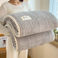 plaid polaire doux uni tricot pour canapé salon