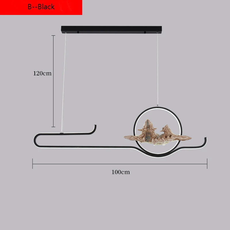 suspension de style chinois pour ambiance zen et moderne