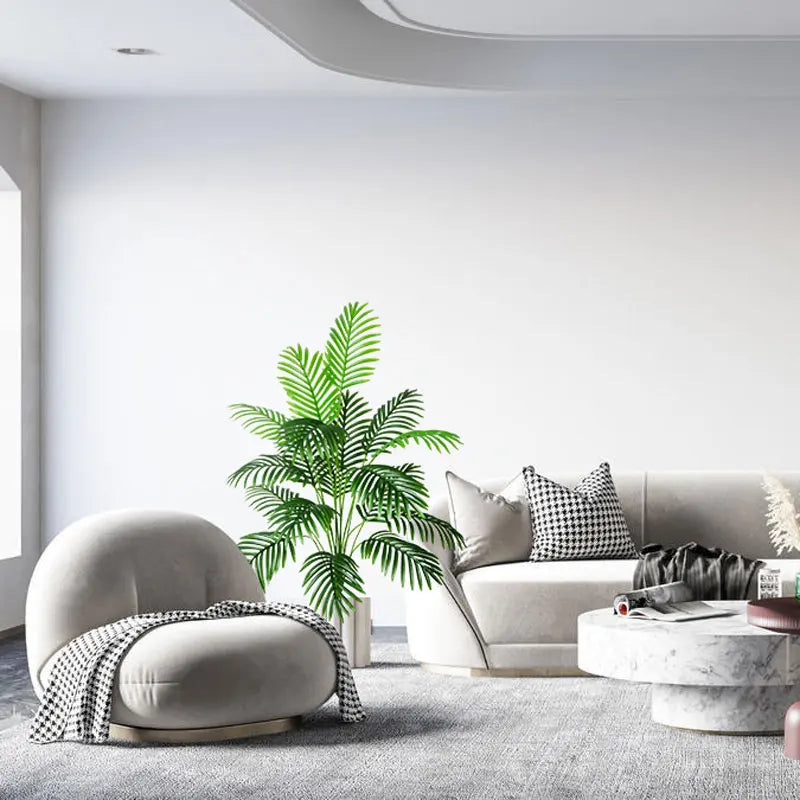 grand palmier artificiel tropical pour décoration intérieure et extérieure - vue 3 sur 9
