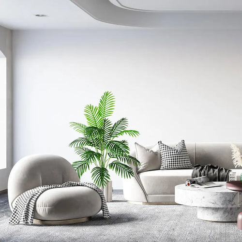 grand palmier artificiel tropical pour décoration intérieure et extérieure - vue 3 sur 9