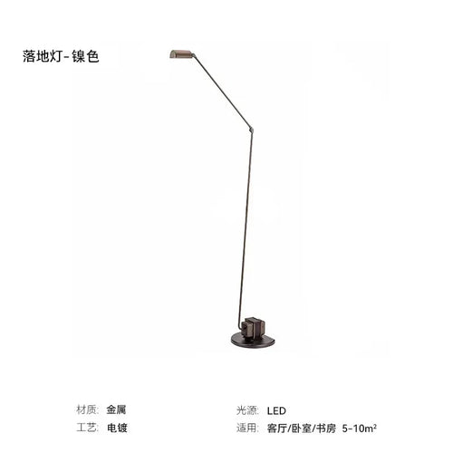 lampadaire moderne au design italien avec bras pivotant ajustable - vue 12 sur 14