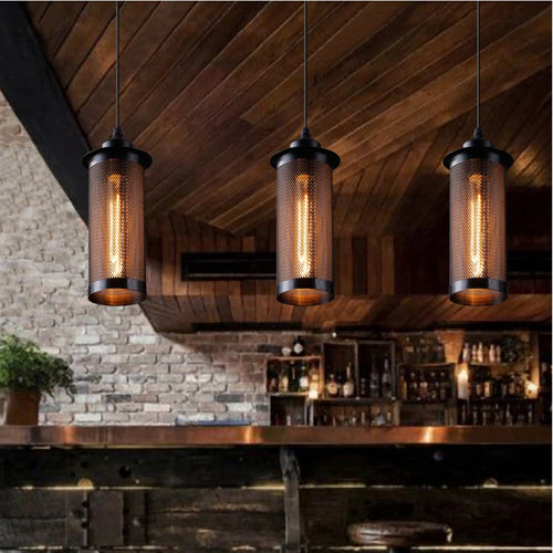 suspension vintage en fer pour café bar et balcon - vue 3 sur 6