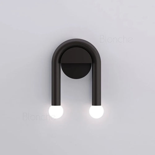 applique murale led moderne nordique en forme de u pour intérieur - vue 2 sur 6