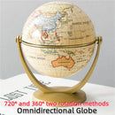 globe terrestre éducatif en anglais avec rotation 720 et 360 degrés