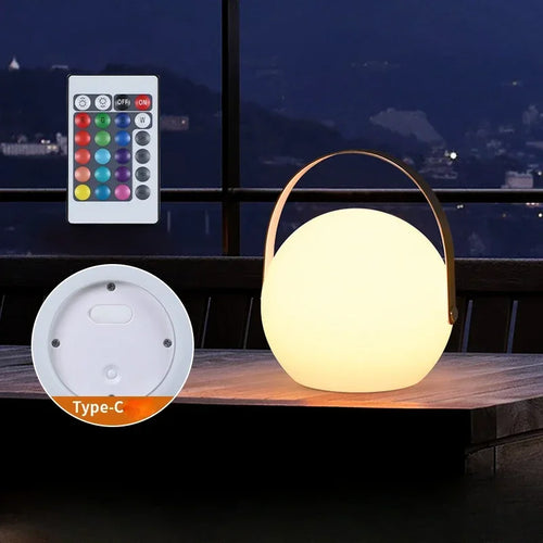 lampe portable rechargeable avec 16 couleurs à distance - vue 4 sur 8